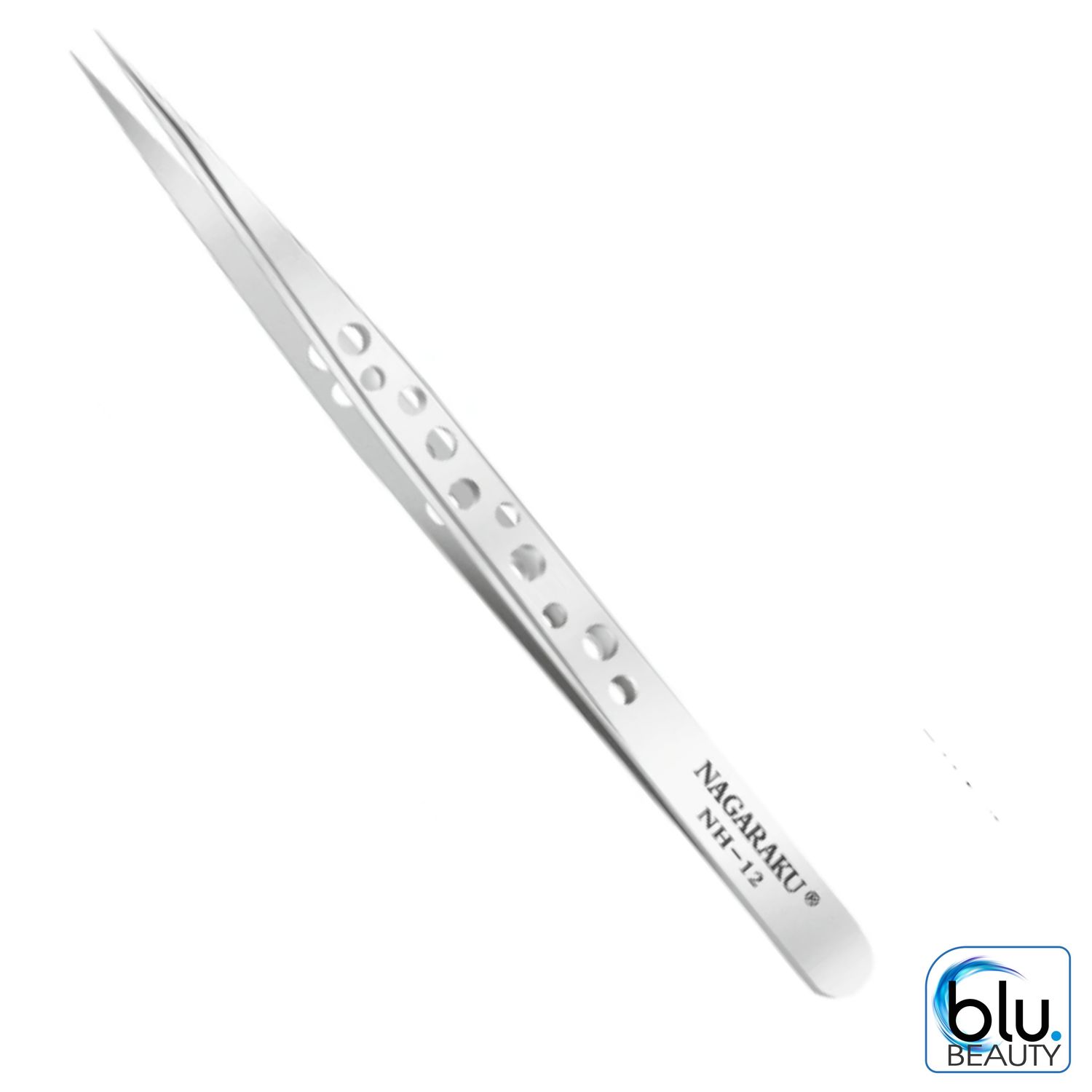 PERFORATED STRAIGHT LASH EXTENSION TWEEZERS - NH-12