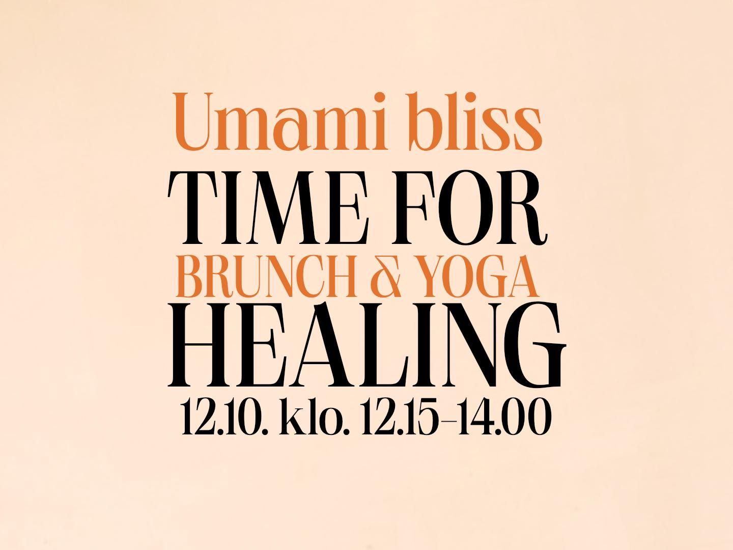 Brunch &amp; Yoga 12.10. klo 12.15-14.00