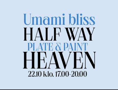 Plate &amp; Paint 22.10 klo.17.00-20.00
