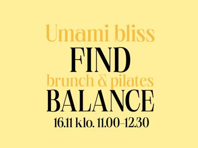 Brunch &amp; Pilates 16.11 klo.11-12.30