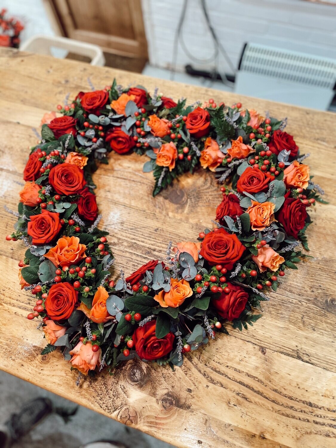 FUNERAL HEART WREATH - Forever Love 33 in Orange, CA