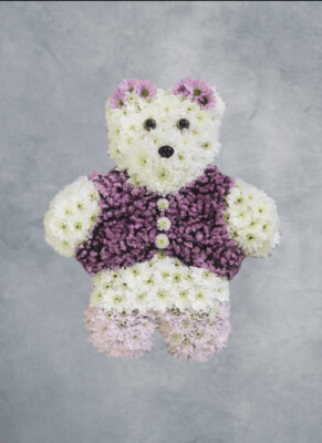 Teddy Bear 2D Funeral Tribute (available in different colours)