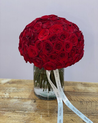 100 Premium Rose Bouquet (You Select Your Colour Rose)