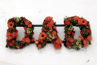 DAD Funeral Flowers Tribute LOOSE (choose your colours)
