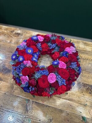 Rich Wreath Funeral Tribute (available in different sizes)