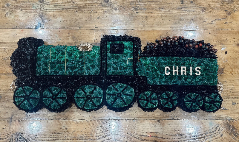 Steam Train Funeral Tribute Green