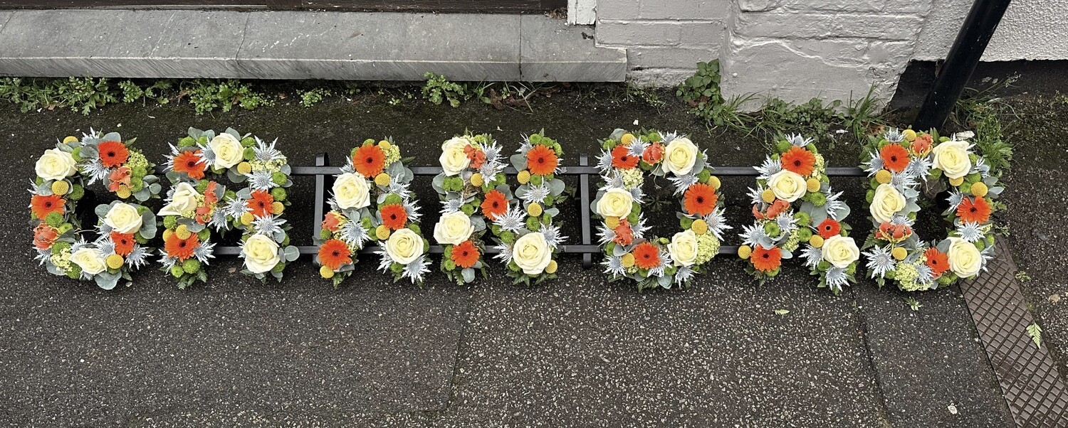 GRANDAD Funeral Flowers Tribute loose (choose your colours)