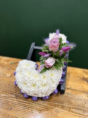 Letter Funeral Flowers Tribute Based (choose your colour ribbon & base)