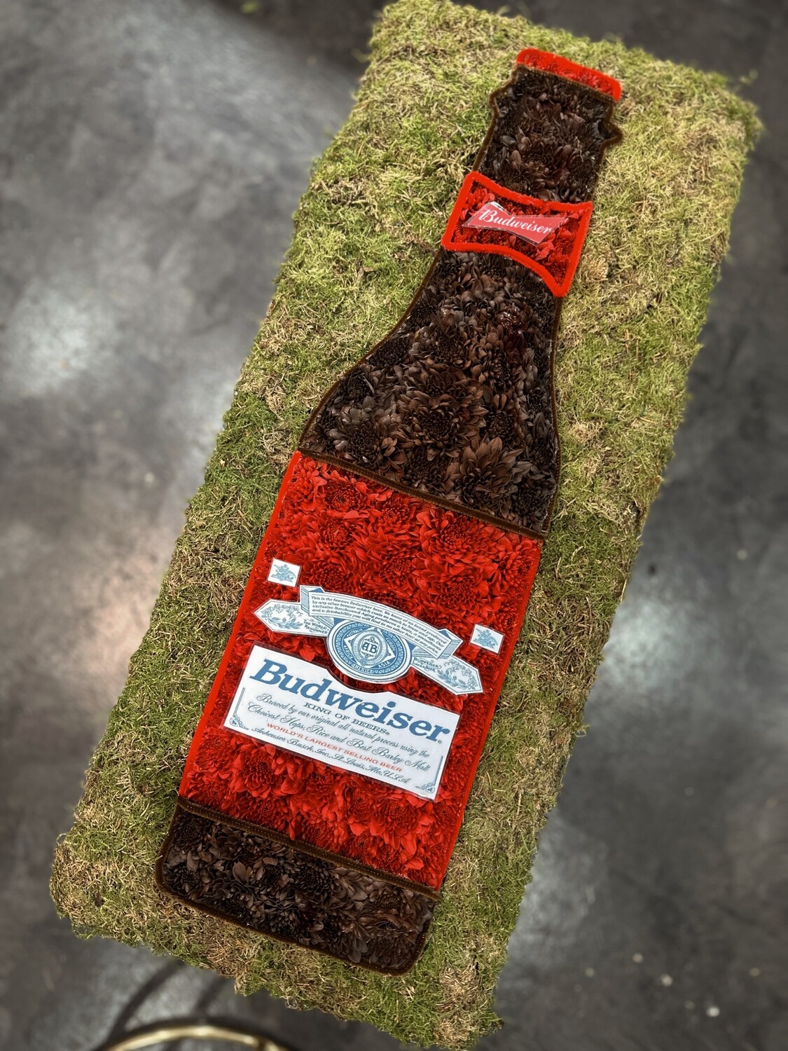 Budweiser Bottle Funeral Tribute