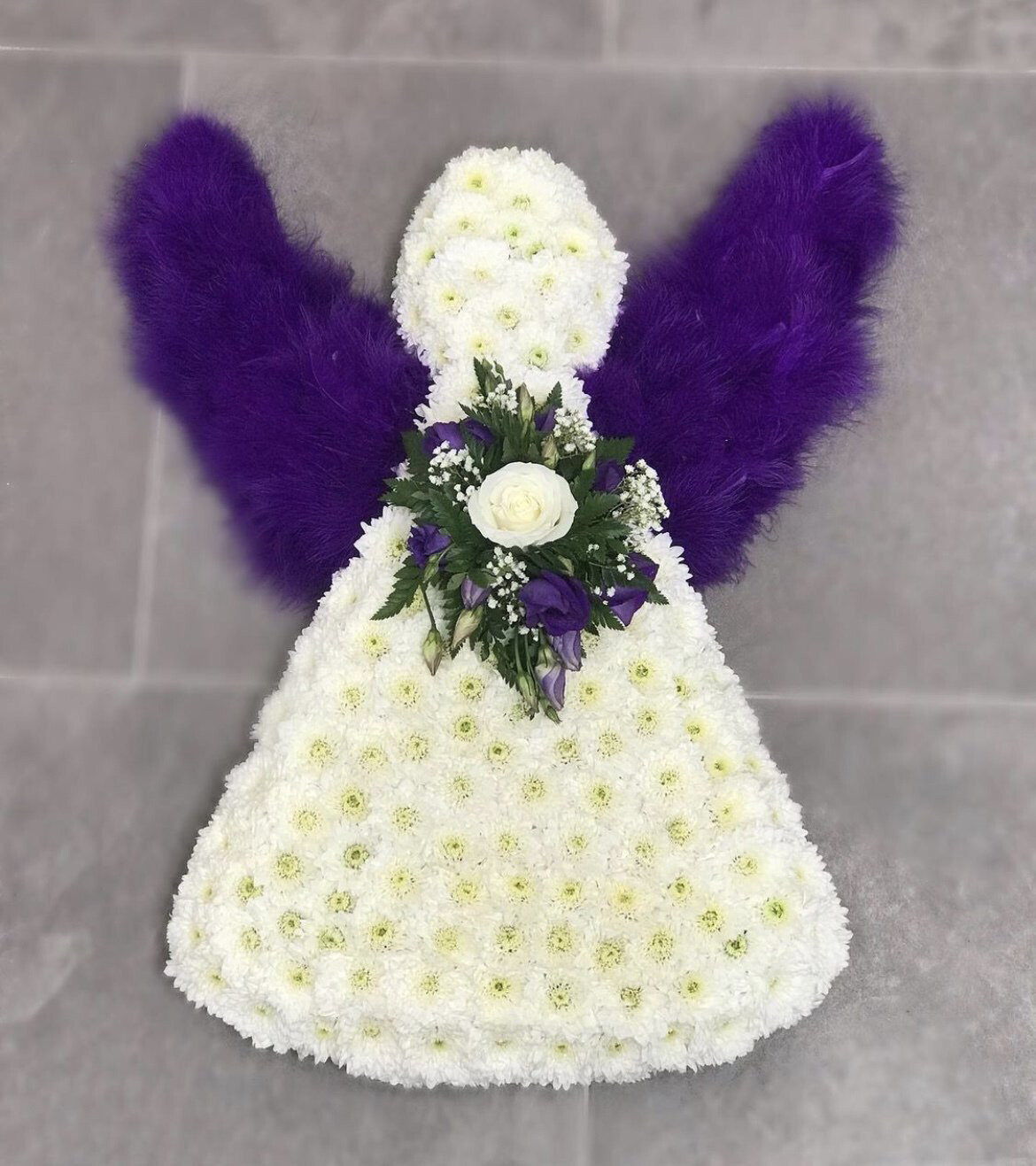 Angel Funeral Tribute (choose your colour feathers)