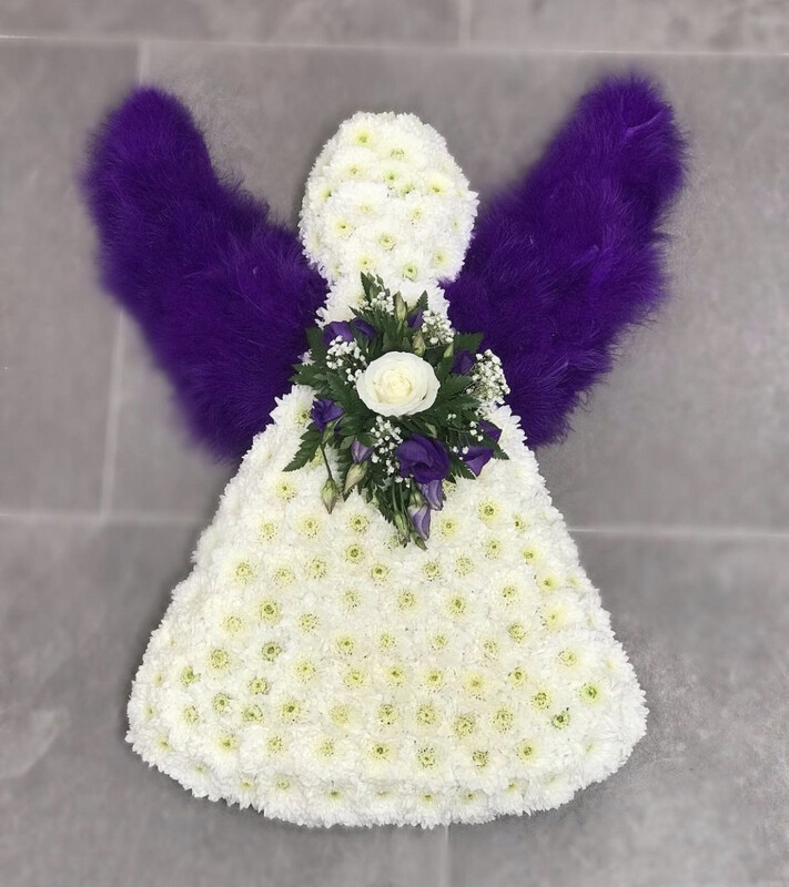 Angel Funeral Tribute (choose your colour feathers)