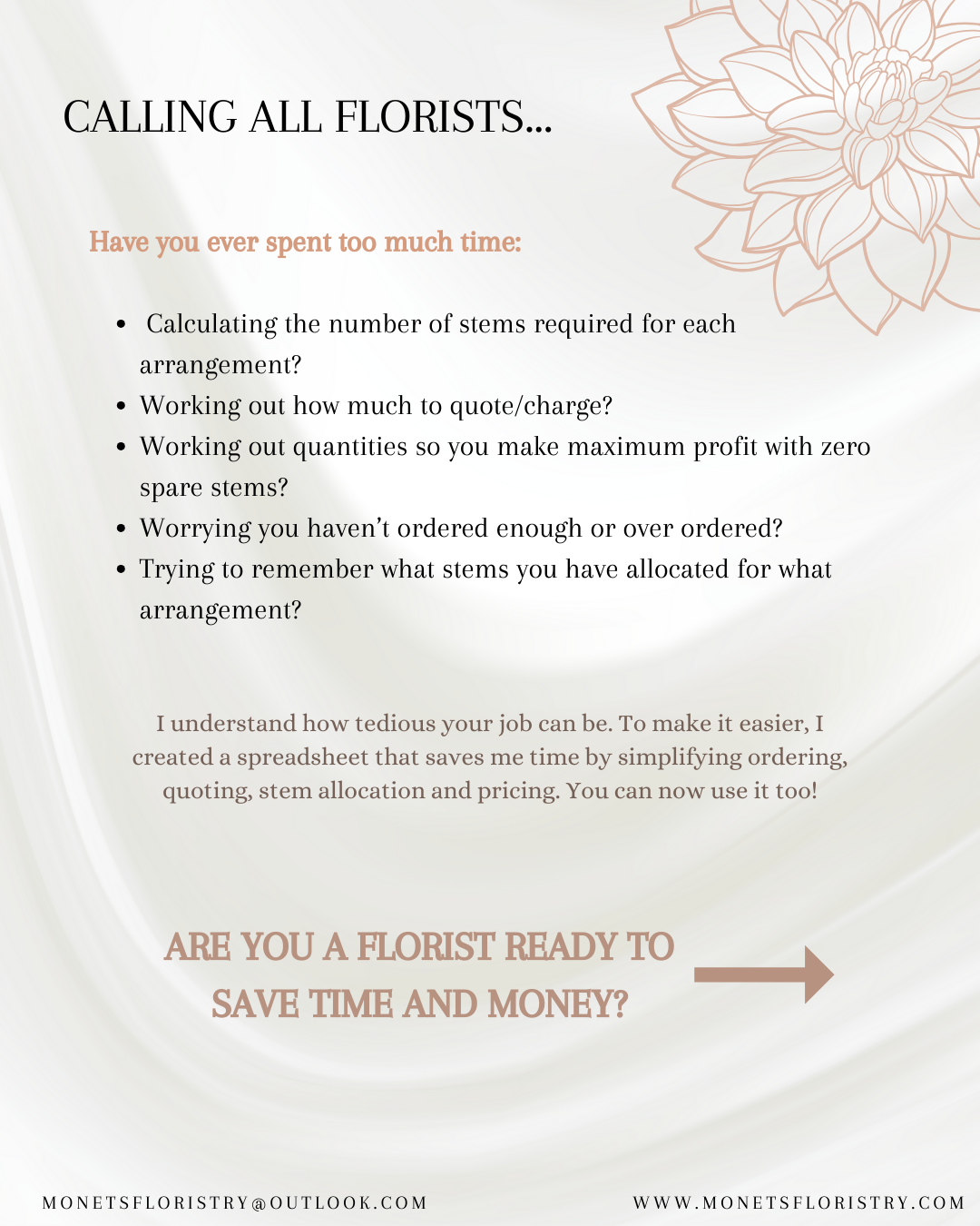 Flower Calculator FOR FLORISTS (USA VERSION)