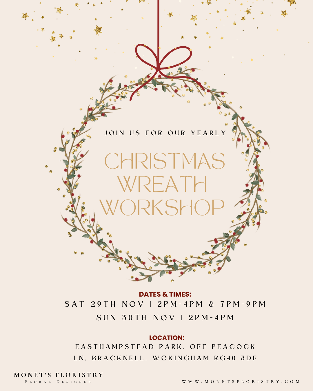 CHRISTMAS WREATH WORKSHOP 2025