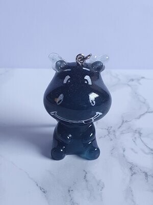 Porte clé Zanimos Hippo noir