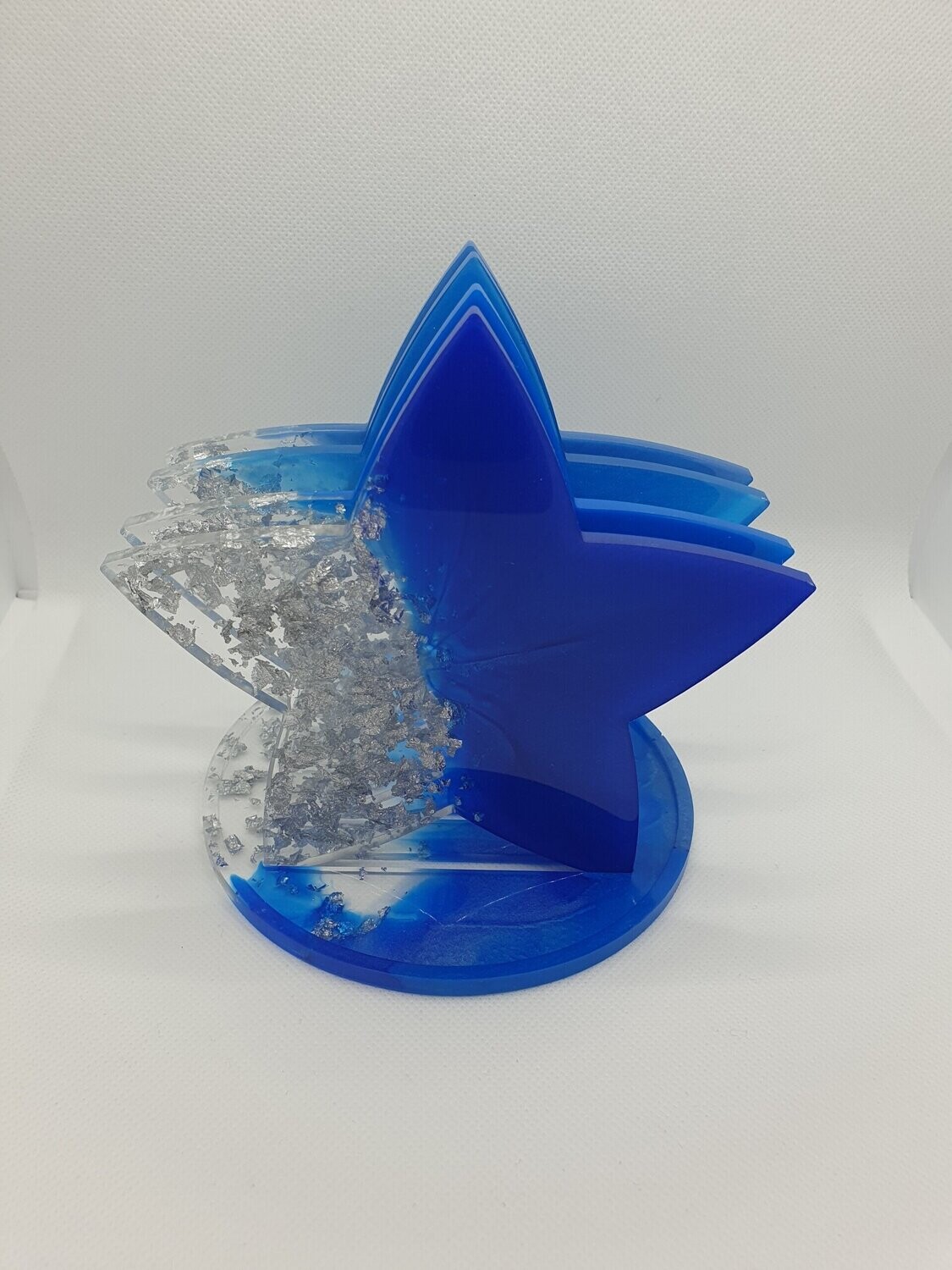 Set de sous verres Etoiles nuances de bleu
