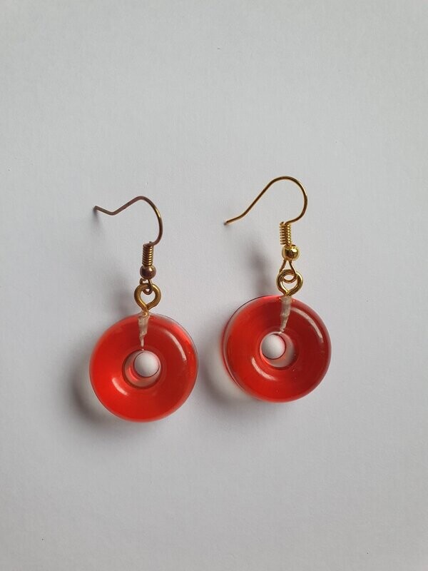 Boucles d'oreilles Donuts oranges