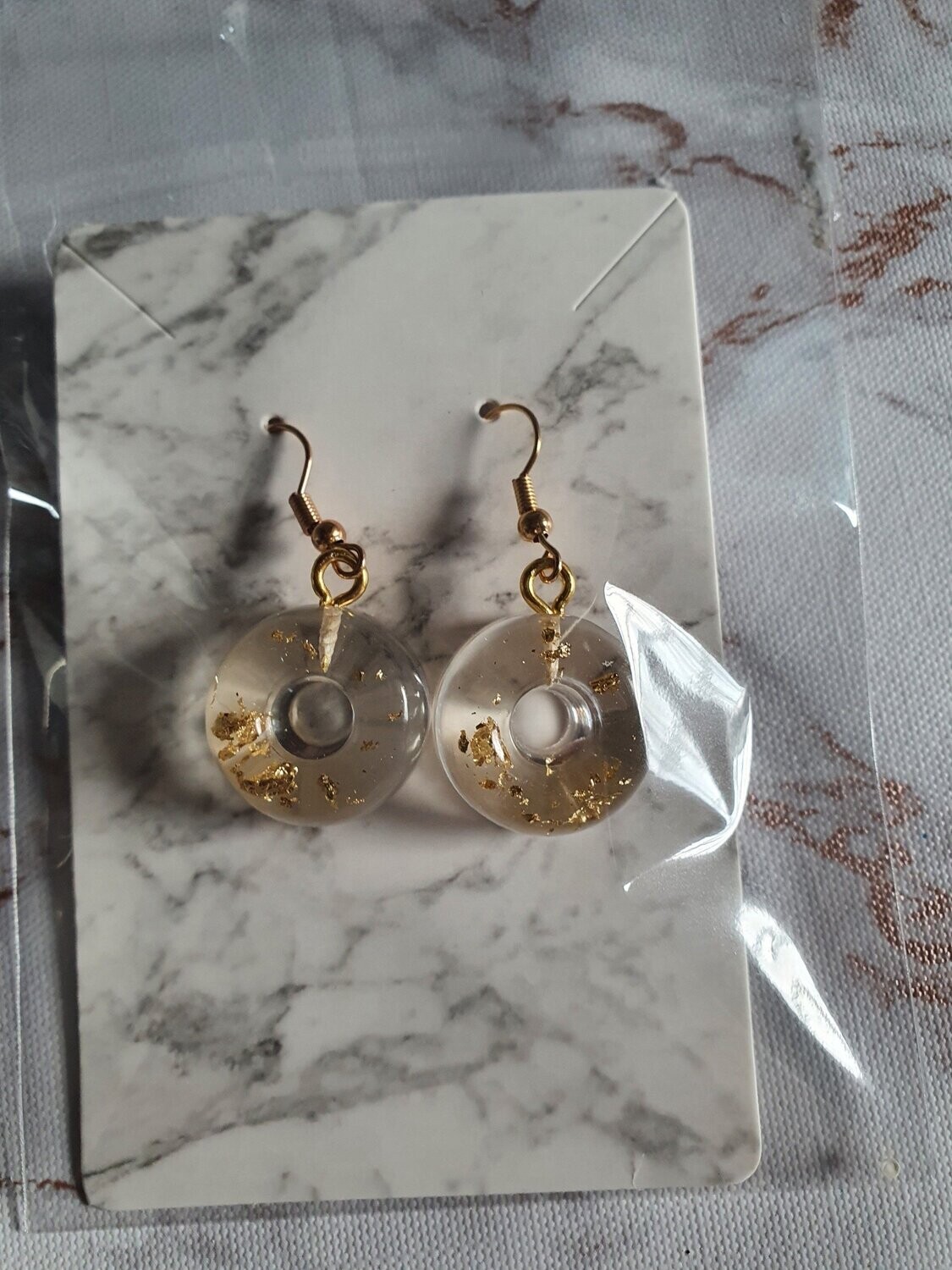 Boucles d'oreilles Donuts bleus