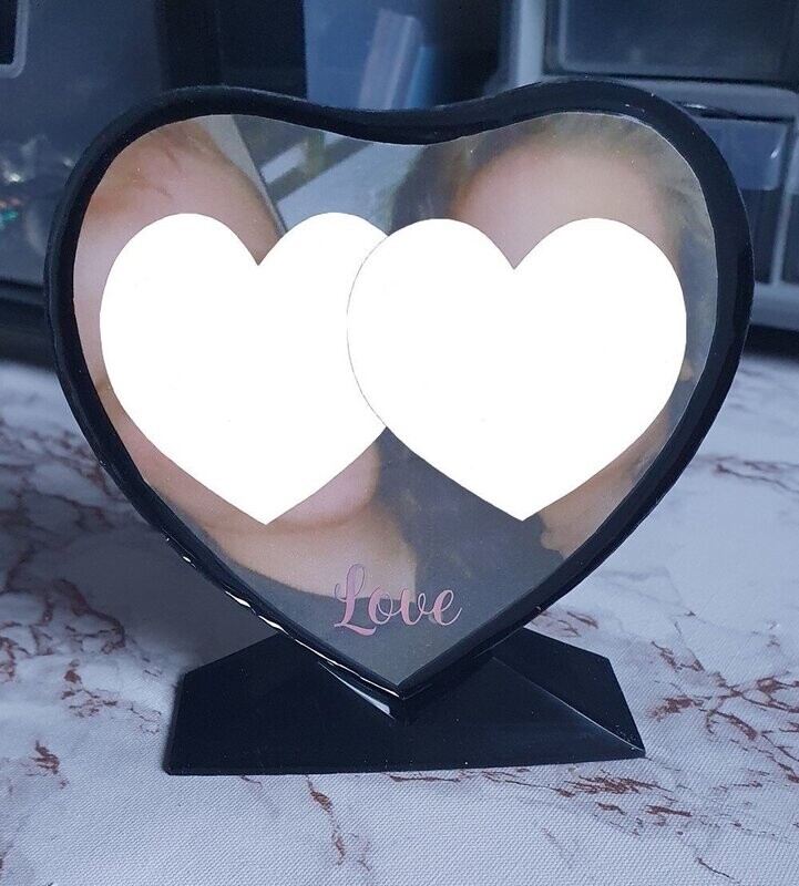 Cadre coeur petit modèle personnalisé