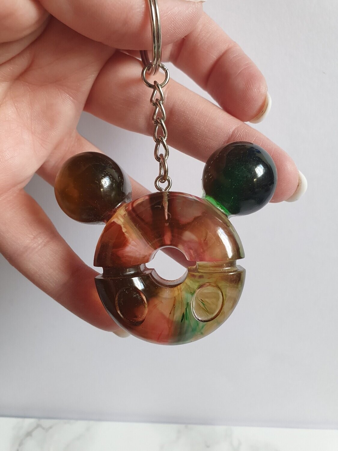 Porte clé Donuts Mickey multicolore