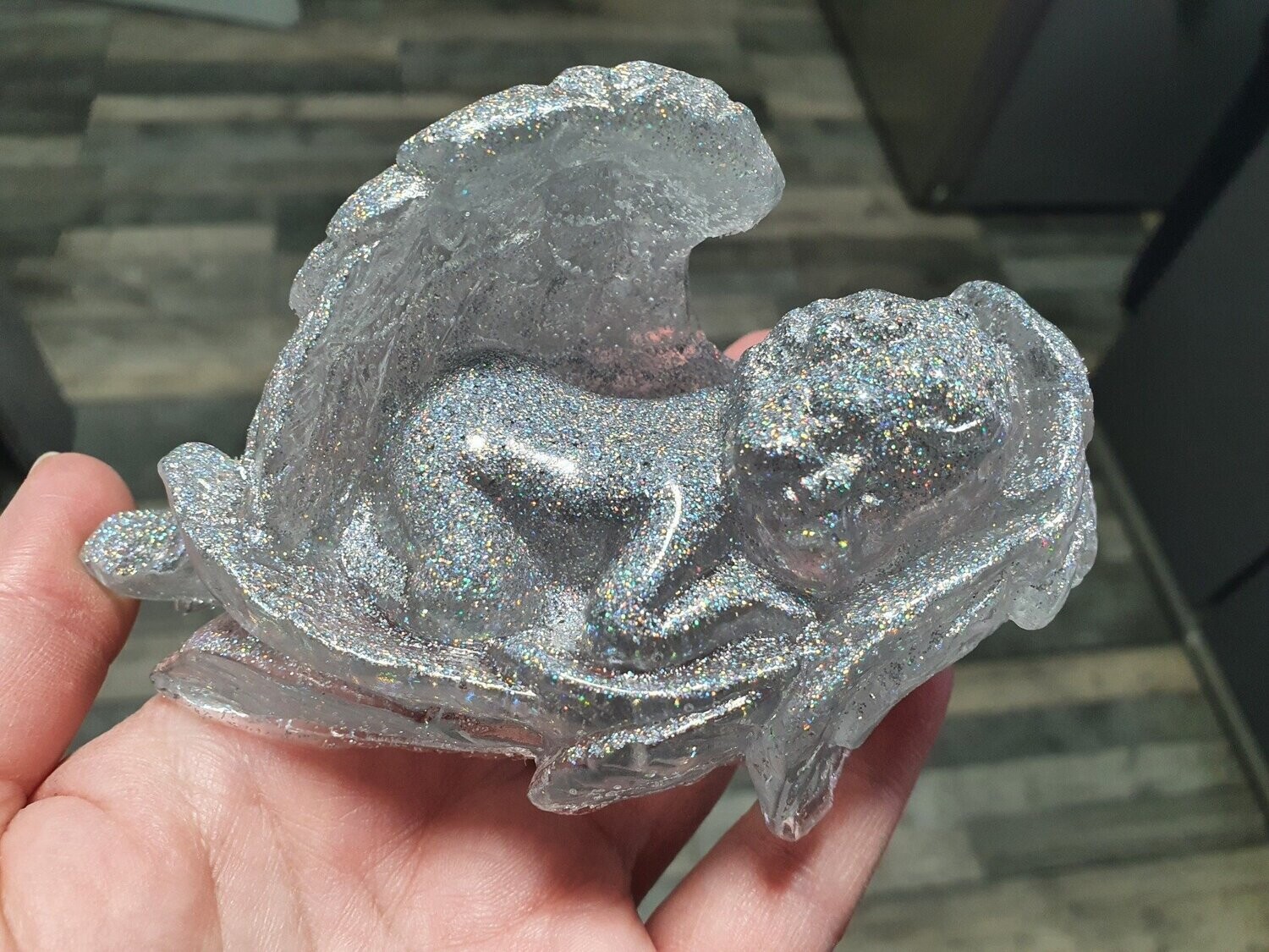 Bébé ange tout paillettes holographiques