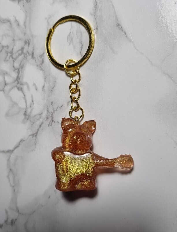 Porte clé Cochon pigment sahara