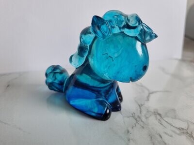 Petite licorne duo de bleu