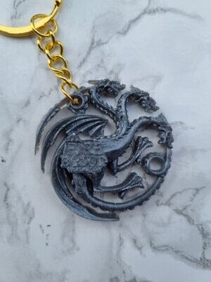 Porte clé GOT Targaryen anthracite
