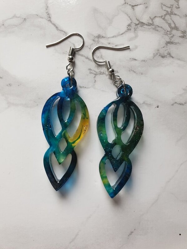 Boucles d'oreilles Silhouette tropicales