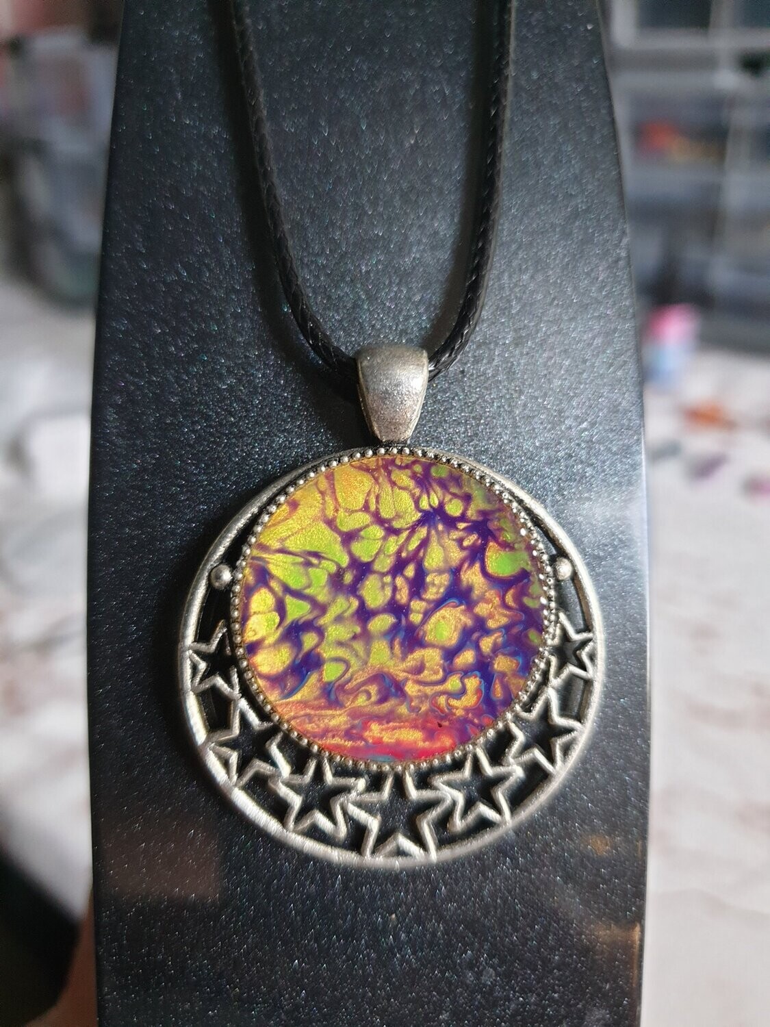 Collier Céleste argenté #1
