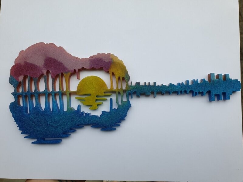 Guitare coucher de soleil #1