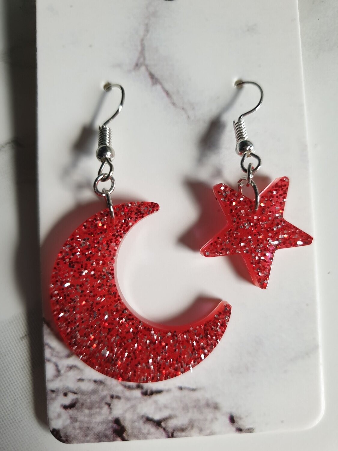 Boucles d'oreilles Lune étoile