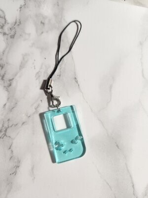 Porte clé gameboy bleu lagon