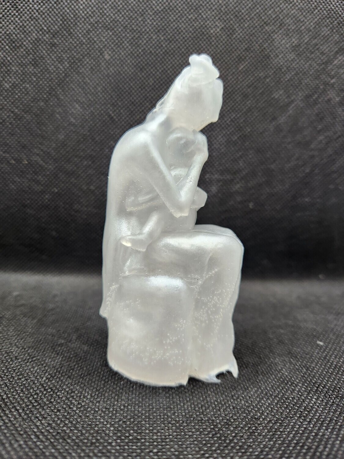 Mère et enfant blanc nacré