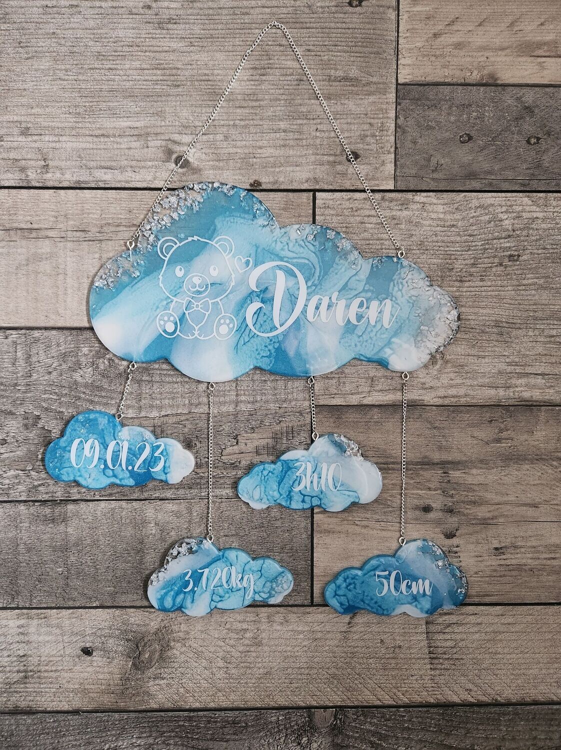 Nuages de naissance personnalisés