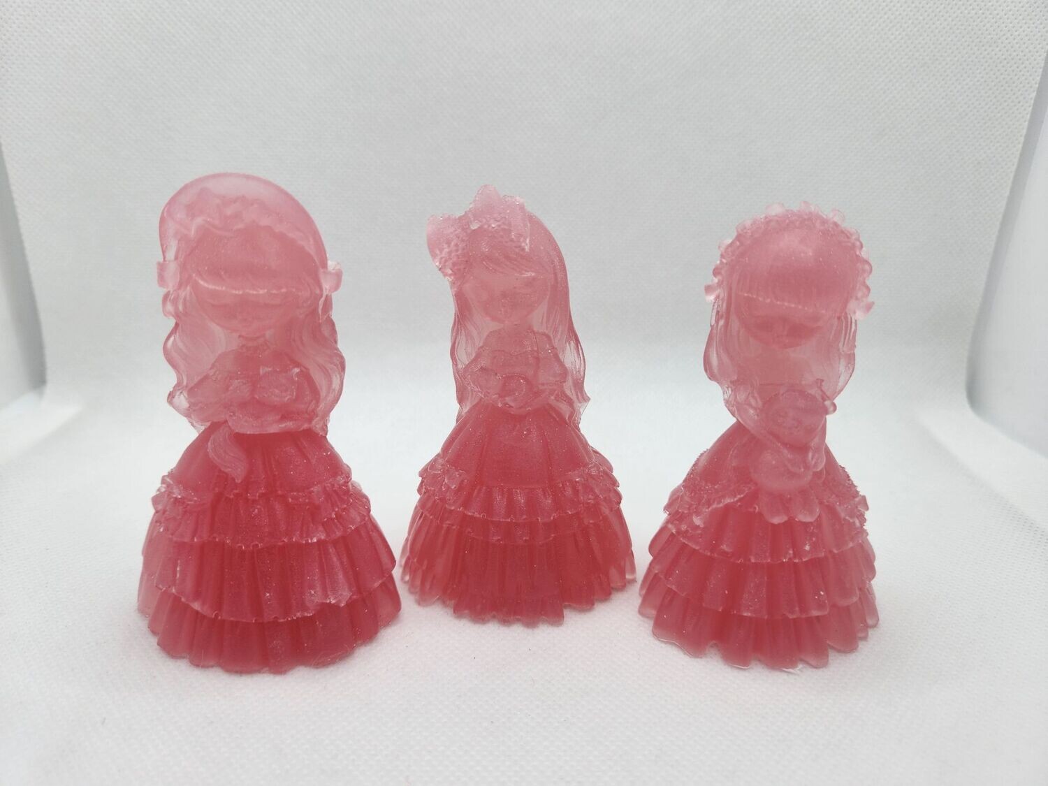 Trio demoiselles dégradé de rose