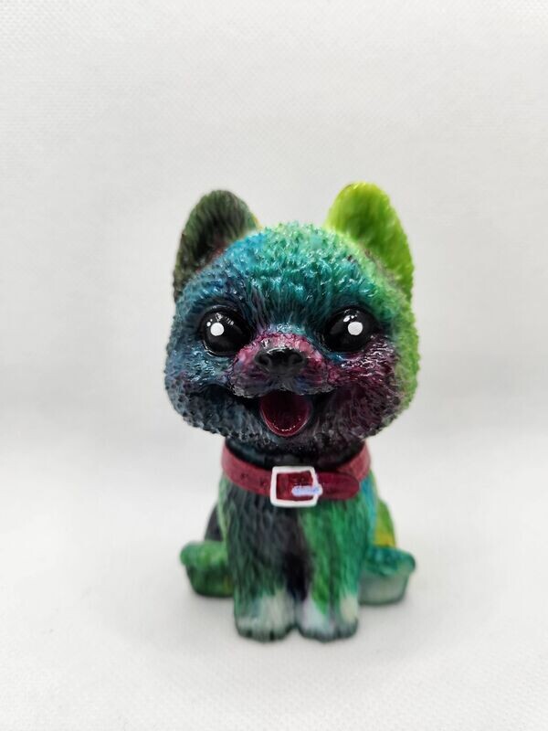 Chien teddy pop'art