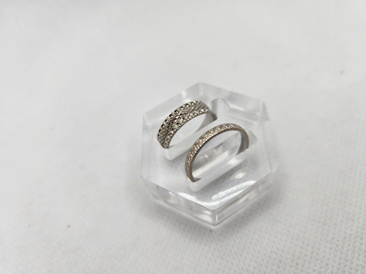 Porte bague double transparent