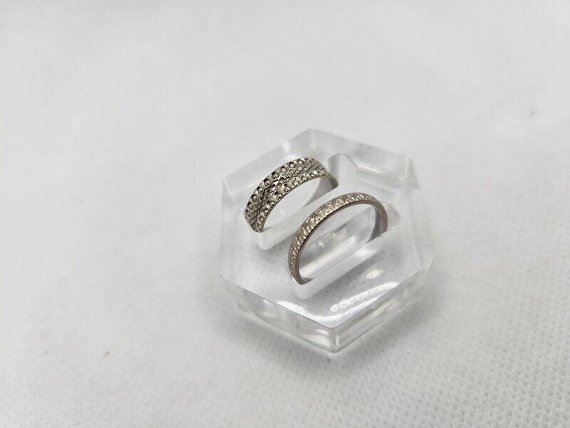 Porte bague double transparent