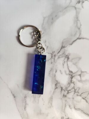 I bleu foncé confettis