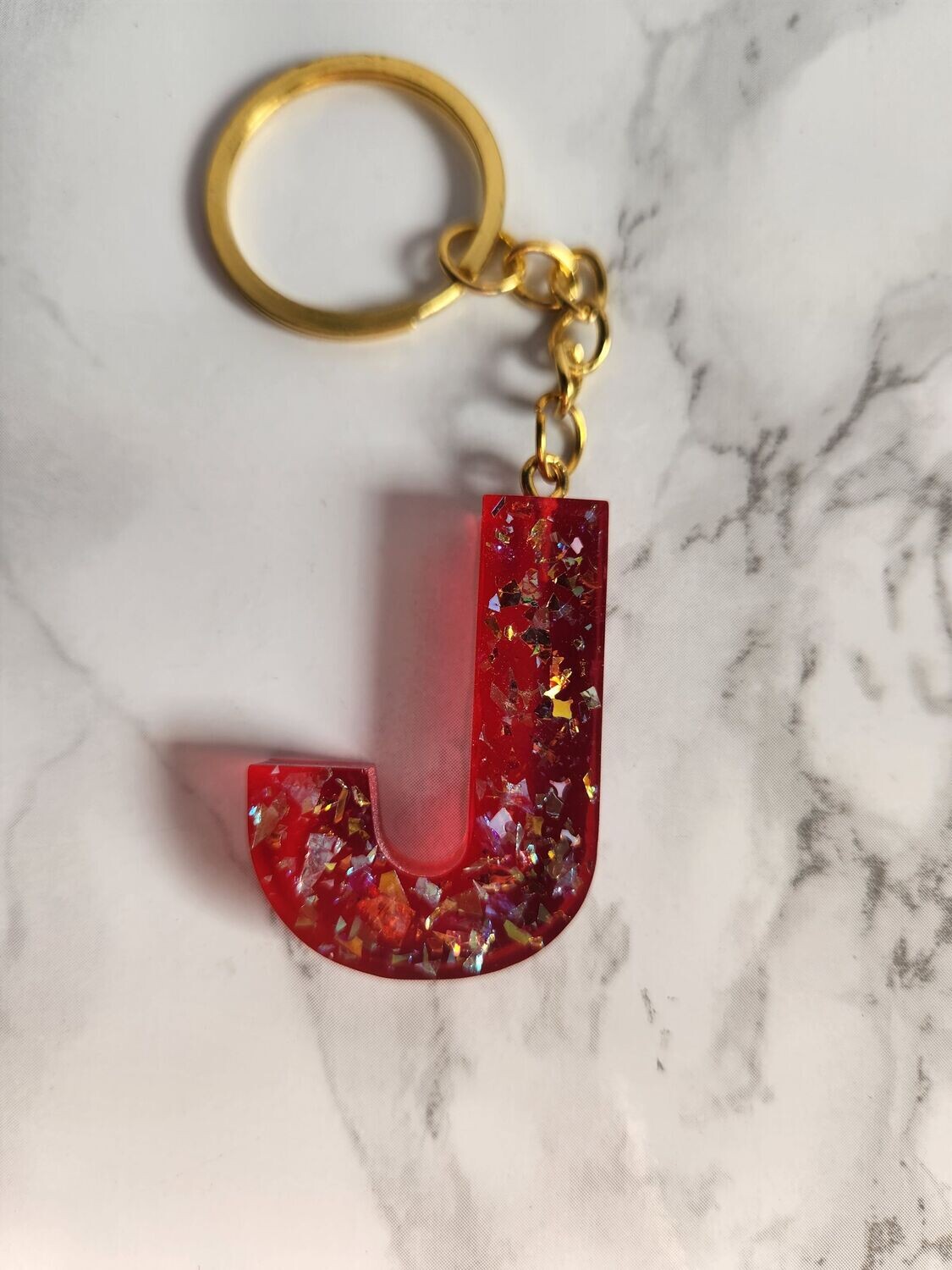J rouge confettis