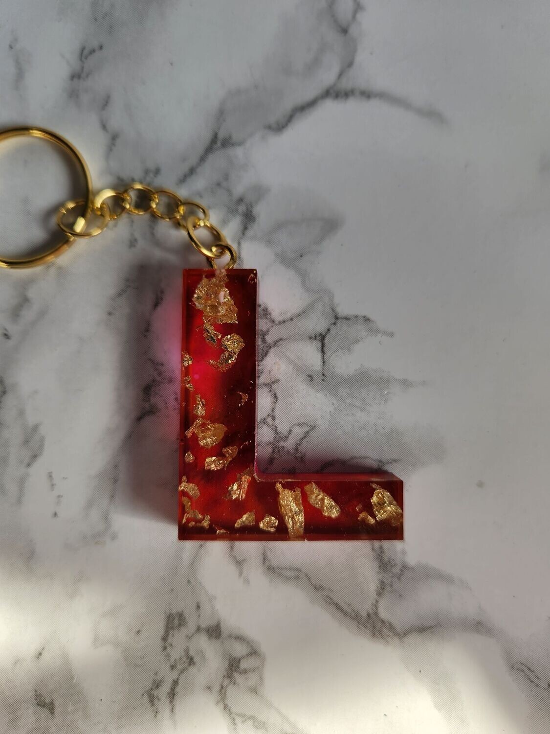 L rouge feuilles d'or