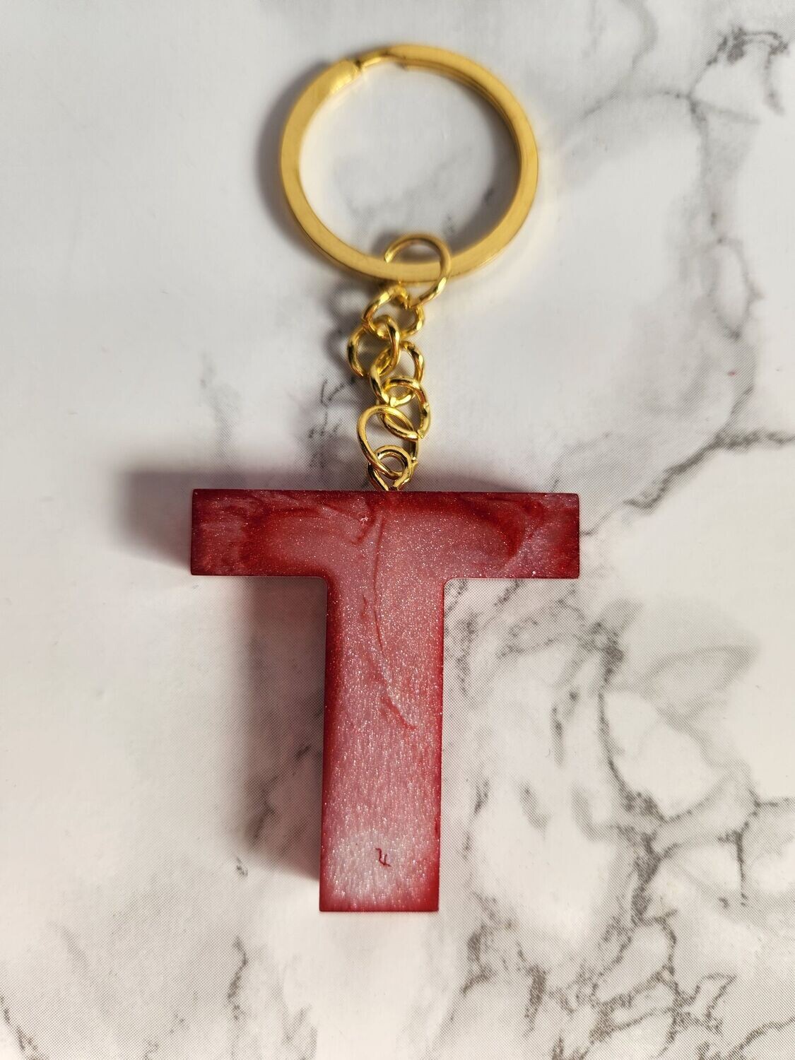 T marbré rouge