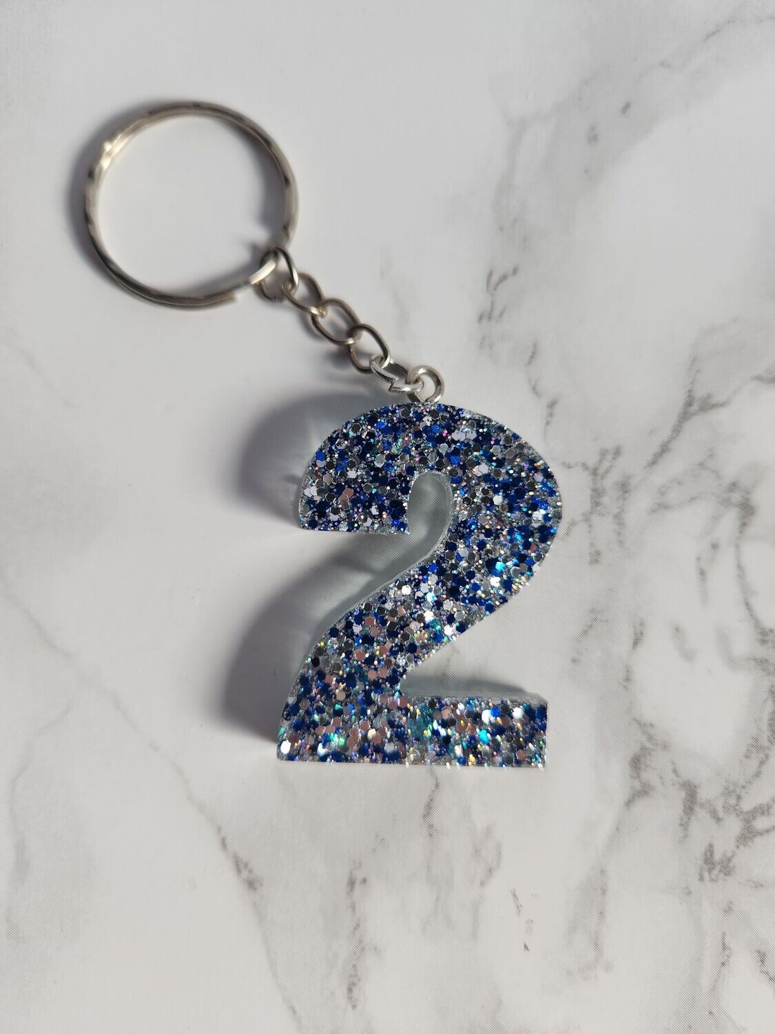 2 bleu pailleté