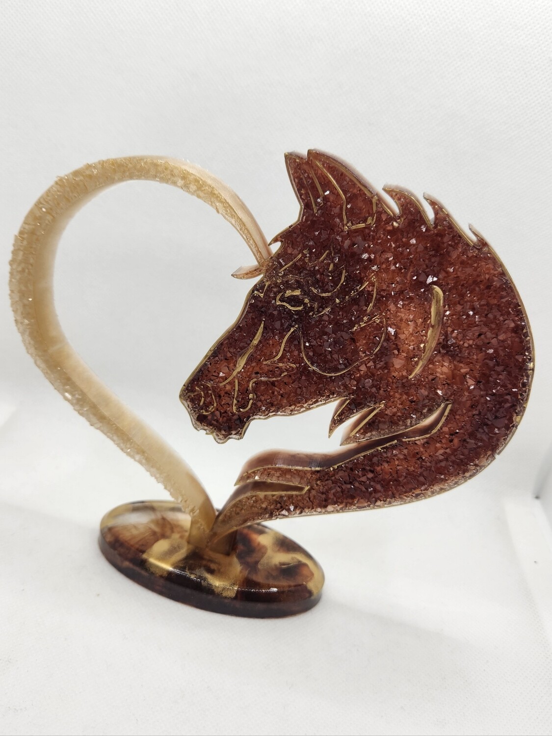Coeur Tête de cheval effet diamant personnalisé