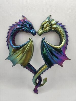 Coeur dragons personnalisé