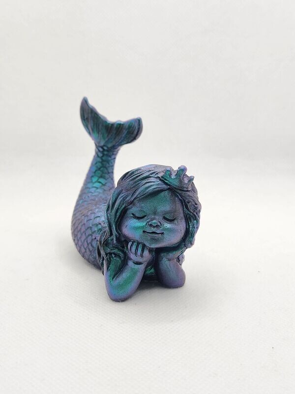 Sirène caméleon violet turquoise