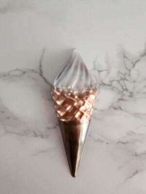 Magnet cone de glace vanille chocolat
