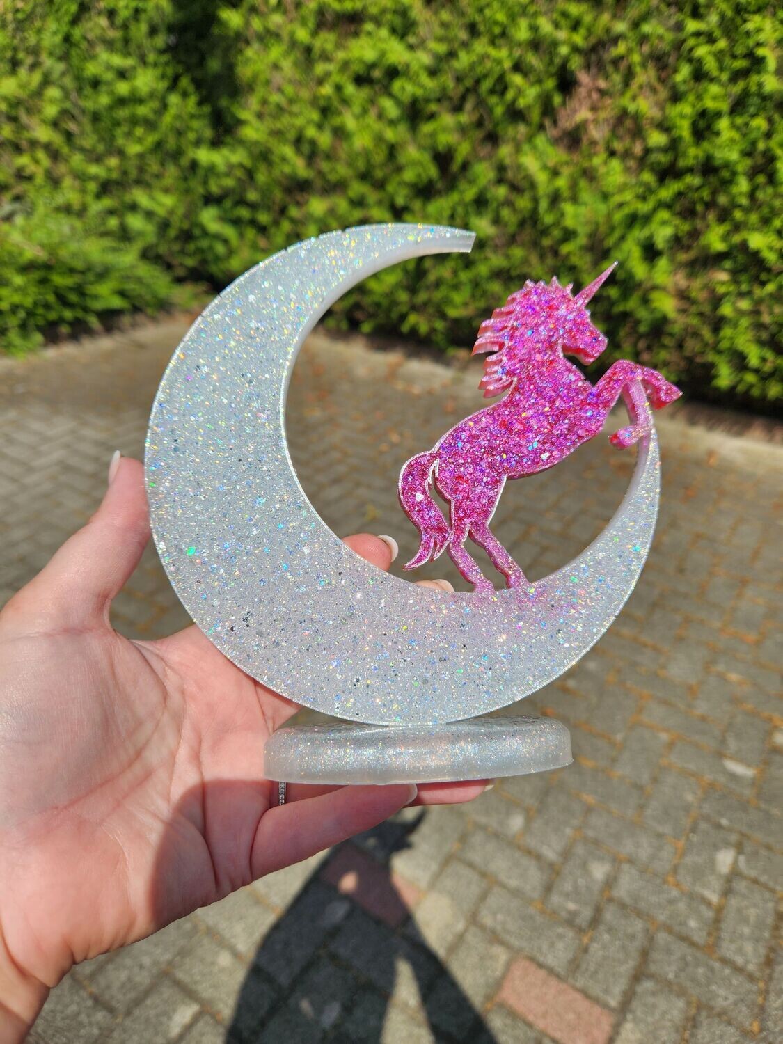 Lune licorne diamant personnalisé
