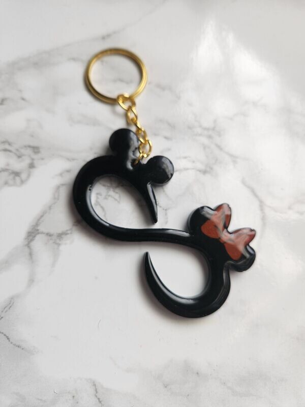 Porte clé infini mickey minnie