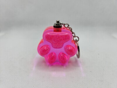 Patte rose pailleté lumineuse XL